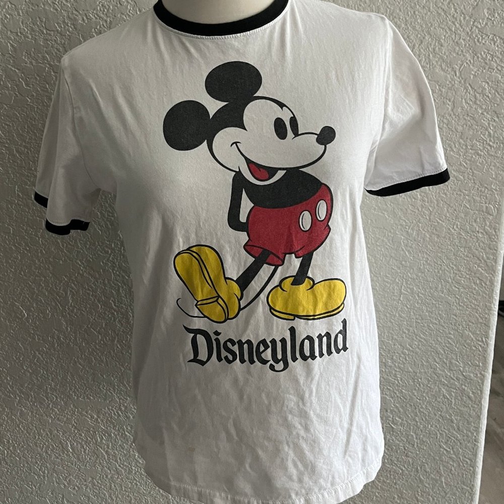 vintage Disneyland white mickey shirt